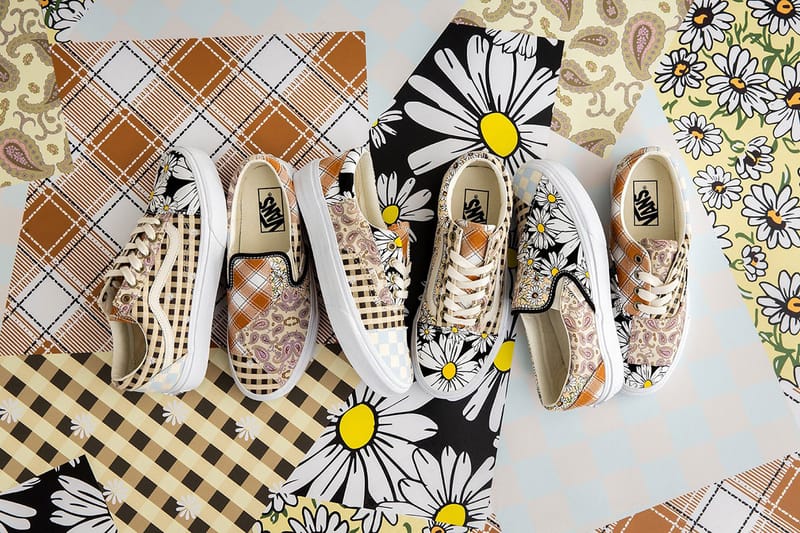 floral patchwork vans