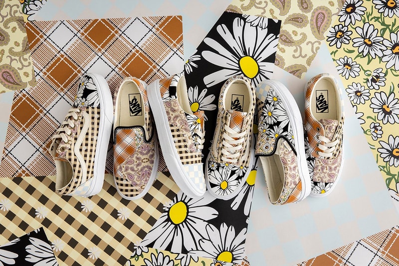 Vans "Meadow Patchwork" Pack Era, Slip-On Sneakers release date info buy colorway price patterns sk8 lo