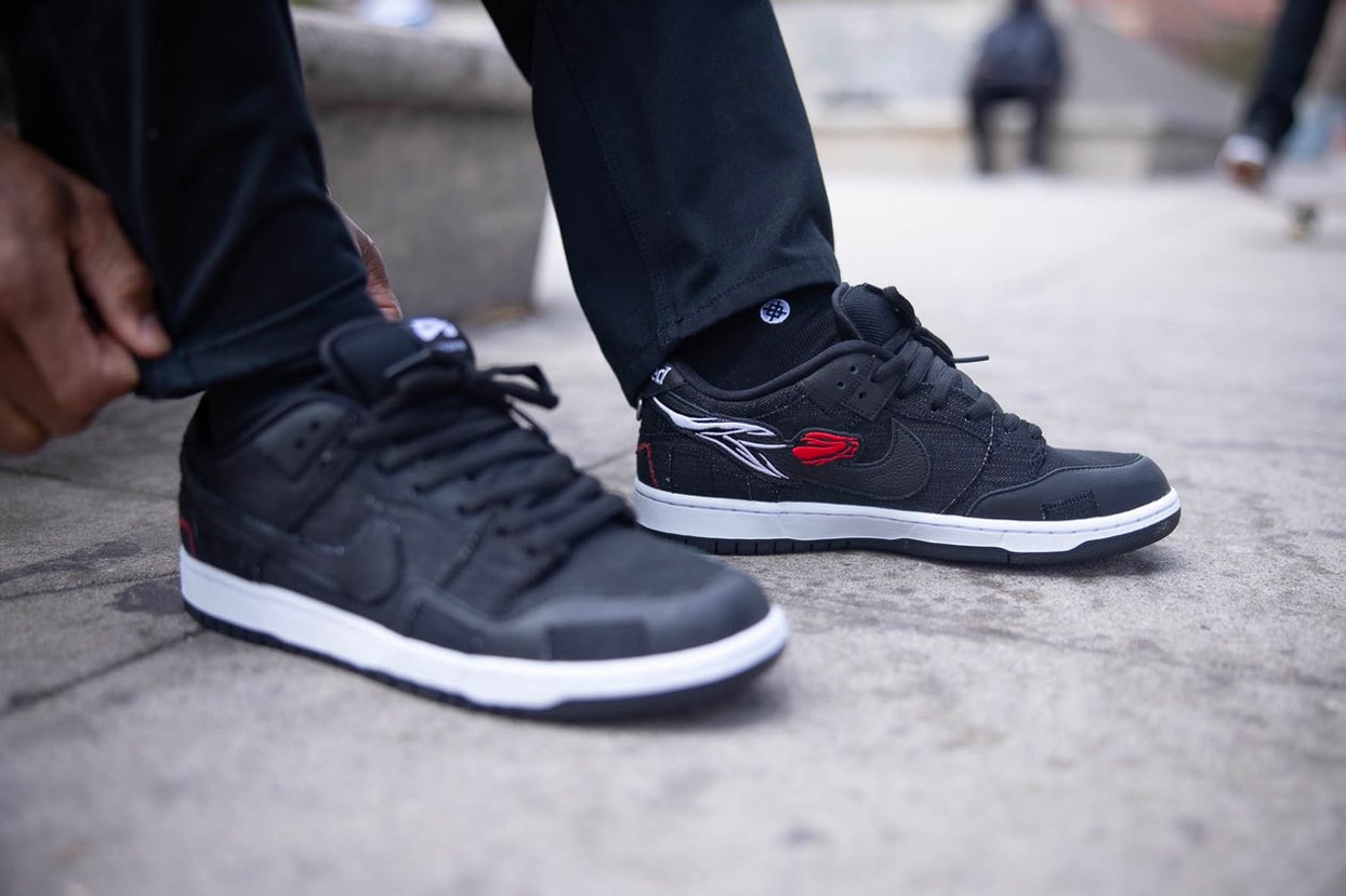 Verdy Nike SB Dunk Low Wasted Youth Campaign Release Info dd8386-001 BLACK UNIVERSITY RED WHITE BLACK