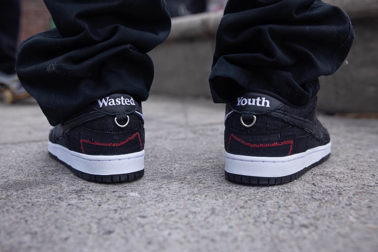 Verdy Nike SB Dunk Low Wasted Youth Campaign Release Info dd8386-001 BLACK UNIVERSITY RED WHITE BLACK
