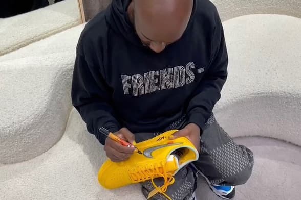 Lebron James Off White Nike Air Force 1 Yellow Hypebeast Lebron James Off White Nike Air Force 1 Yellow Hypebeast
