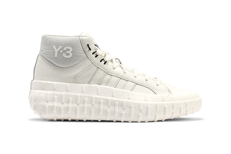 Y-3 GR.1P High "Core White/Black" 289050 Yohji Yamamoto Superstar High Top Pro Model Version Smooth Premium Leather Luxury Mid Shoe Three Stripes Japanese Design Avant Garde HBX 