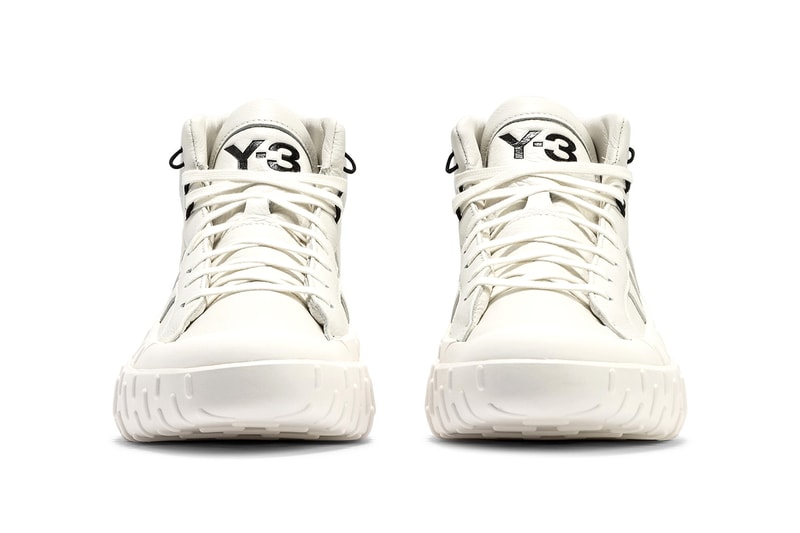 Y-3 GR.1P High "Core White/Black" 289050 Yohji Yamamoto Superstar High Top Pro Model Version Smooth Premium Leather Luxury Mid Shoe Three Stripes Japanese Design Avant Garde HBX 