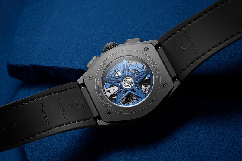zenith defy 21 chronograph el primero movement caliber 9004 automatic ultrablue 