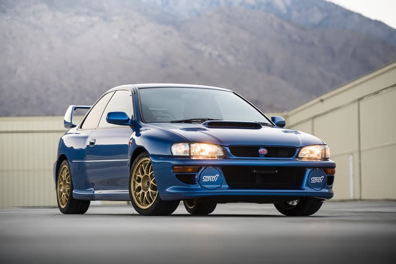 1998 Subaru Impreza 22B STi Bring a Trailer Auction U.S. Import JDM Japanese Rare WRX 4WD World Rally Blue Show and Display Turbocharged