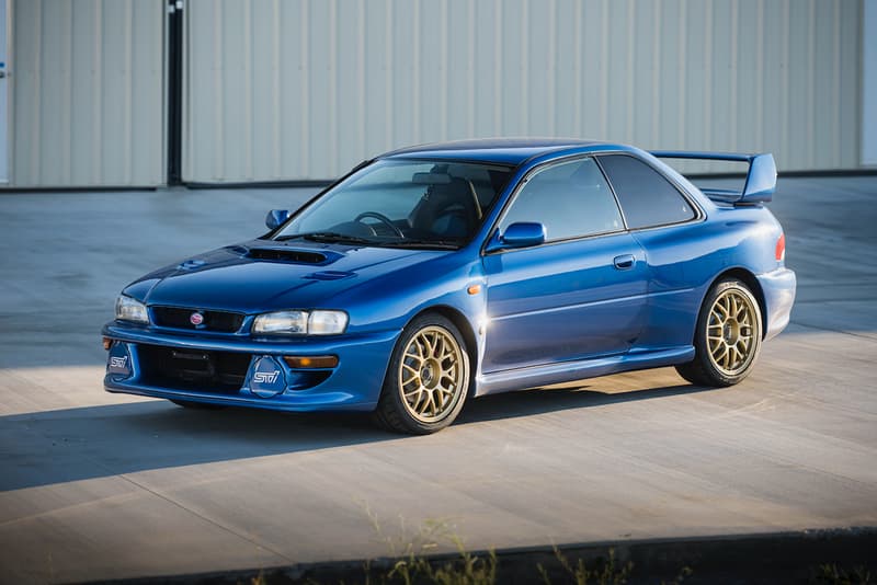 1998 Subaru Impreza 22B STi Bring a Trailer Auction U.S. Import JDM Japanese Rare WRX 4WD World Rally Blue Show and Display Turbocharged