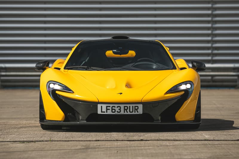 McLaren P1 2013 First Unit Model Edition Rare Hybrid Hypercar V8 1 of 375 "Volcano Yellow" For Sale Silverstone Auctions Ferrari LaFerrari Porsche 918 Holy Trinity Trio