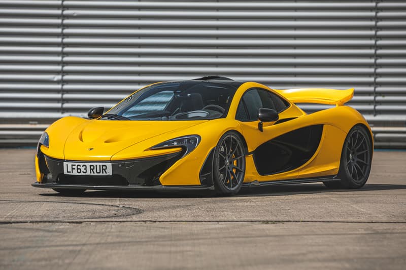 McLaren P1 2013 First Unit Model Edition Rare Hybrid Hypercar V8 1 of 375 "Volcano Yellow" For Sale Silverstone Auctions Ferrari LaFerrari Porsche 918 Holy Trinity Trio