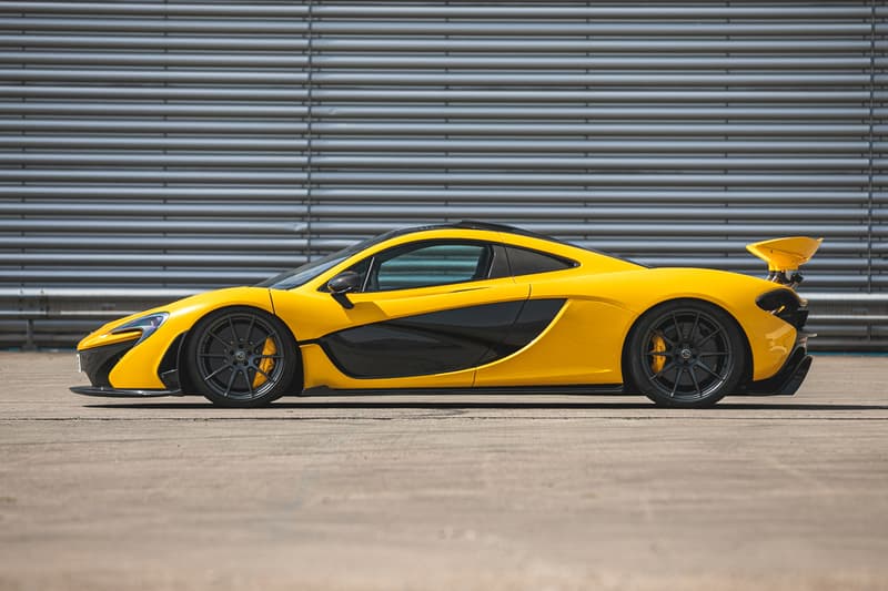 McLaren P1 2013 First Unit Model Edition Rare Hybrid Hypercar V8 1 of 375 "Volcano Yellow" For Sale Silverstone Auctions Ferrari LaFerrari Porsche 918 Holy Trinity Trio