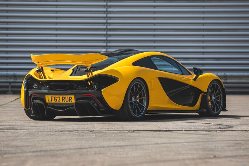 McLaren P1 2013 First Unit Model Edition Rare Hybrid Hypercar V8 1 of 375 "Volcano Yellow" For Sale Silverstone Auctions Ferrari LaFerrari Porsche 918 Holy Trinity Trio