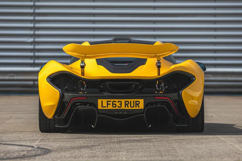 McLaren P1 2013 First Unit Model Edition Rare Hybrid Hypercar V8 1 of 375 "Volcano Yellow" For Sale Silverstone Auctions Ferrari LaFerrari Porsche 918 Holy Trinity Trio