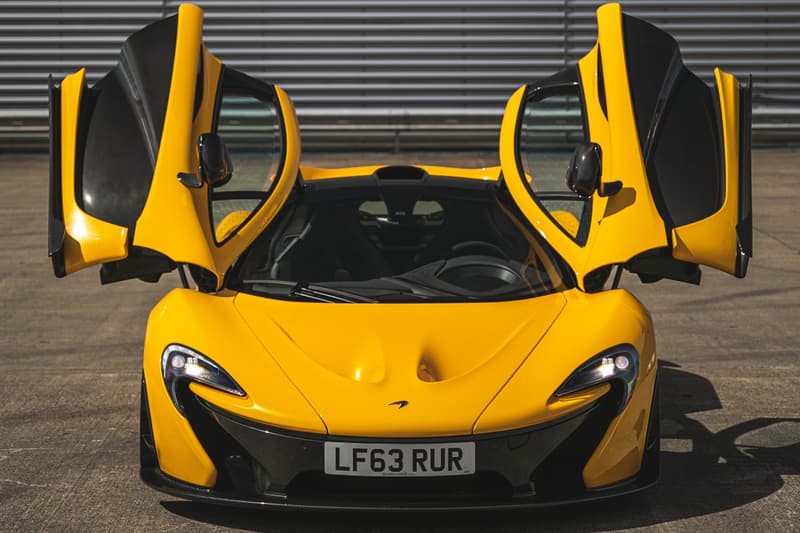 McLaren P1 2013 First Unit Model Edition Rare Hybrid Hypercar V8 1 of 375 "Volcano Yellow" For Sale Silverstone Auctions Ferrari LaFerrari Porsche 918 Holy Trinity Trio