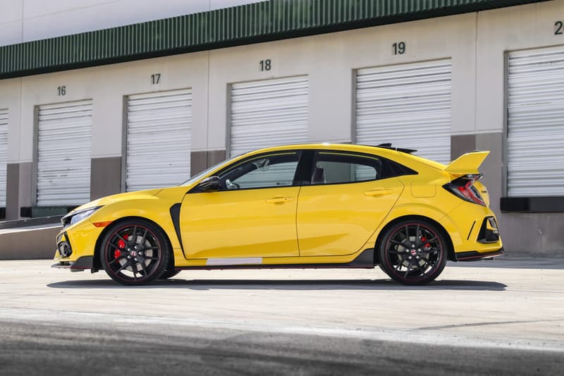 2021 Honda Civic Type R Limited Edition Bring a Trailer Auction Rare Japanese JDM Import USA US United States 003 600 Turbocharged Hot Hatchback Yellow Black Bumblebee