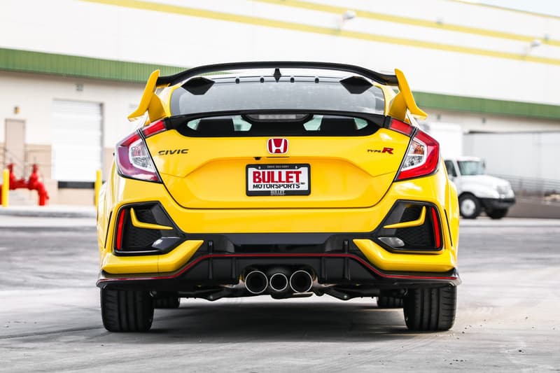 2021 Honda Civic Type R Limited Edition Bring a Trailer Auction Rare Japanese JDM Import USA US United States 003 600 Turbocharged Hot Hatchback Yellow Black Bumblebee