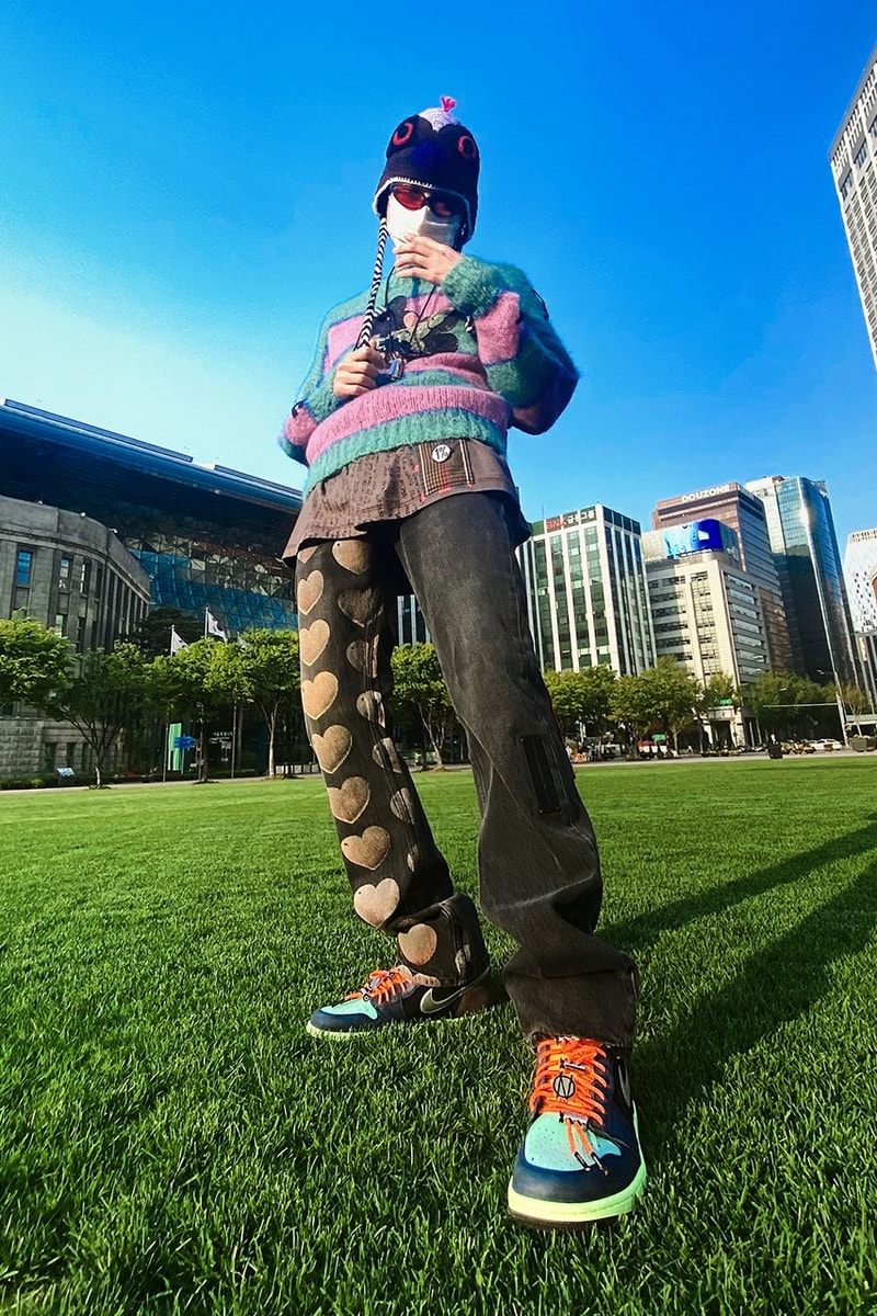 99%IS- UPSIDE DOWN ATT1%TUDE SHOELACES Info footwear fashion korea Blue pink beige orange Bajowoo
