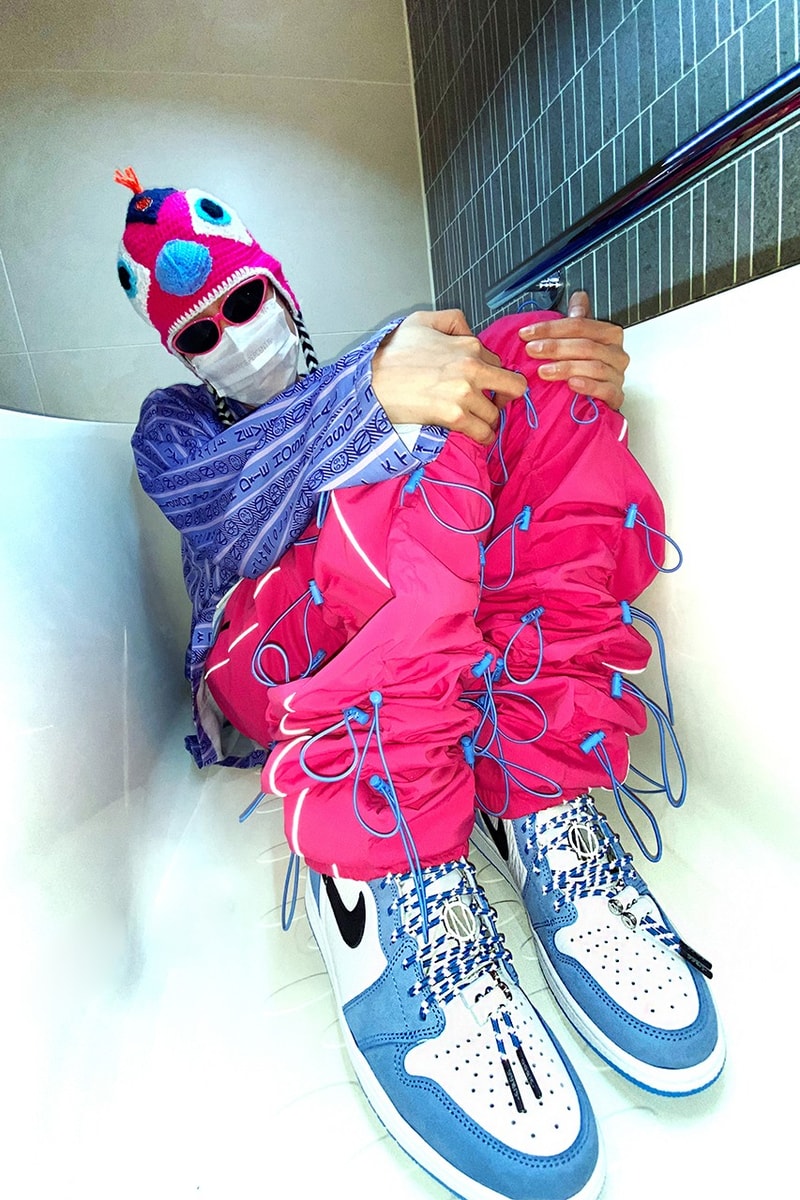 99%IS- UPSIDE DOWN ATT1%TUDE SHOELACES Info footwear fashion korea Blue pink beige orange Bajowoo
