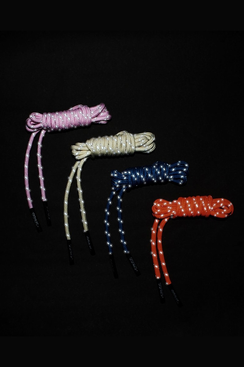 99%IS- UPSIDE DOWN ATT1%TUDE SHOELACES Info footwear fashion korea Blue pink beige orange Bajowoo