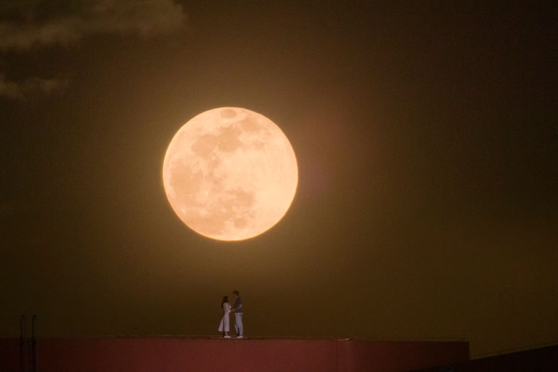 First 'Pink' Supermoon Lit Up The Sky On Monday 2021 outer space NASA