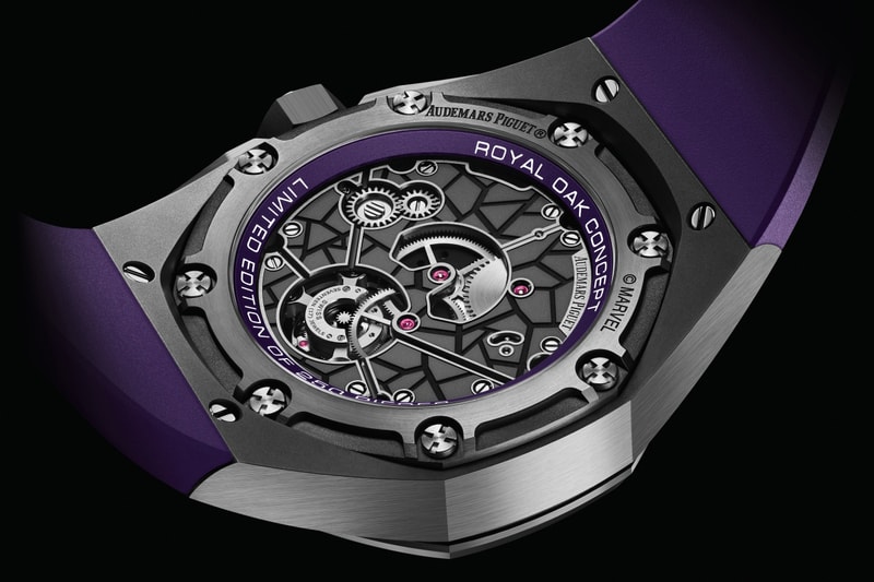 First Watch From Audemars Piguet Partnership With Marvel is a Hand Painted Titanium Flying Tourbillon Royal Oak Concept