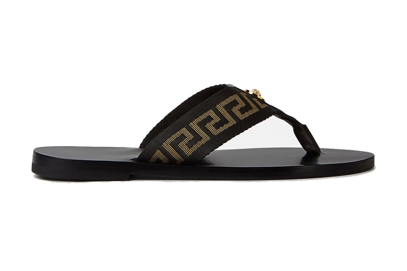 Versace’s Luxury Pool Slides Reimagine a Summer Staple greca medusa 