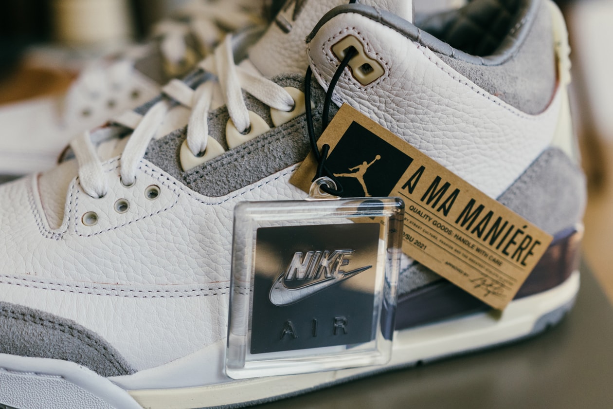 a ma maniere air jordan 3 apparel collection white brown tan dh3434 110 james whitner whitaker group exclusive interview raffle womens official release date info photos price store list buying guide