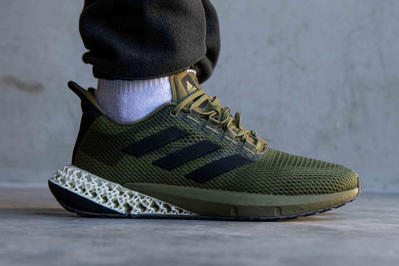 adidas 4d boost sneaker olive green black shoe Q46219 official release date info photos price store list buying guide 