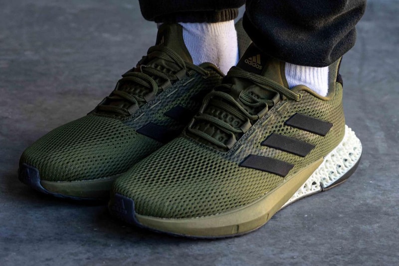 adidas 4d boost sneaker olive green black shoe Q46219 official release date info photos price store list buying guide 
