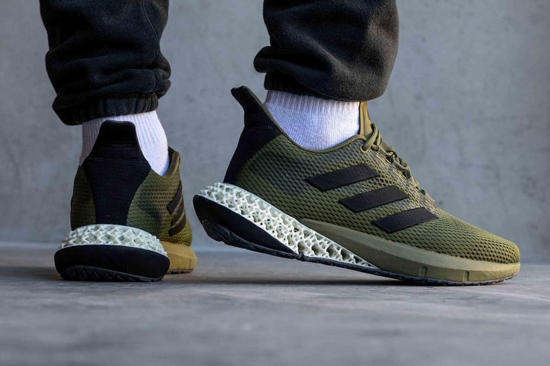 adidas 4d boost sneaker olive green black shoe Q46219 official release date info photos price store list buying guide 