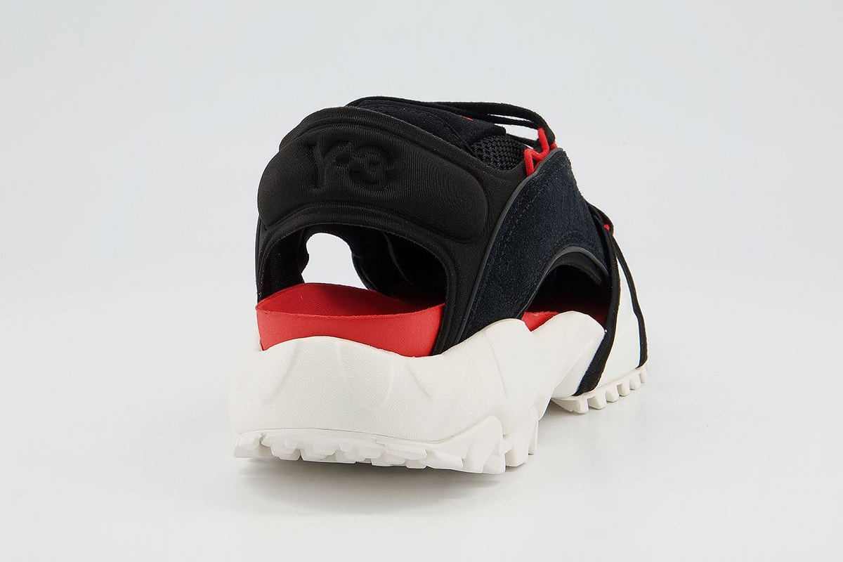 adidas Y-3 Notoma Sandal Black Chalk White Red Clear Brown Yohji Yamamoto Offspring Store Open London Release Information Drop Date Closer First Look Spring Summer 2021 SS21 Footwear Shoes