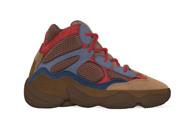 kanye west adidas yeezy 500 high sumac tactile orange brown red blue navy official release date info photos price store list buying guide
