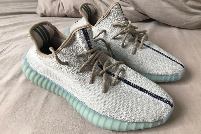 kanye west adidas yeezy boost 350 v2 bone tan azul primer vistazo fecha de lanzamiento oficial información fotos precio lista de tiendas guía de compra