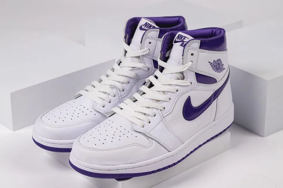 wmns air jordan 1 court purple