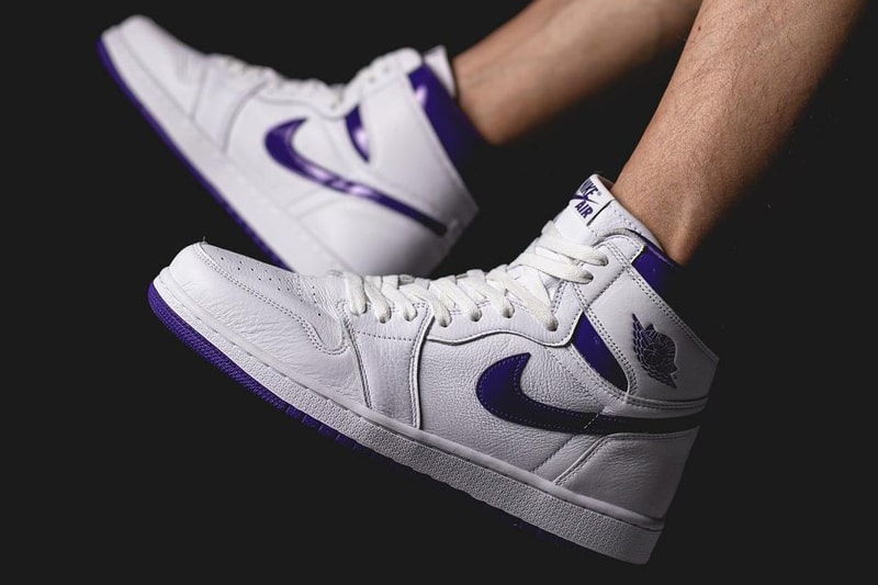 air michael jordan brand 1 court purple metallic white CD0461 151 official release date info photos price store list buying guide