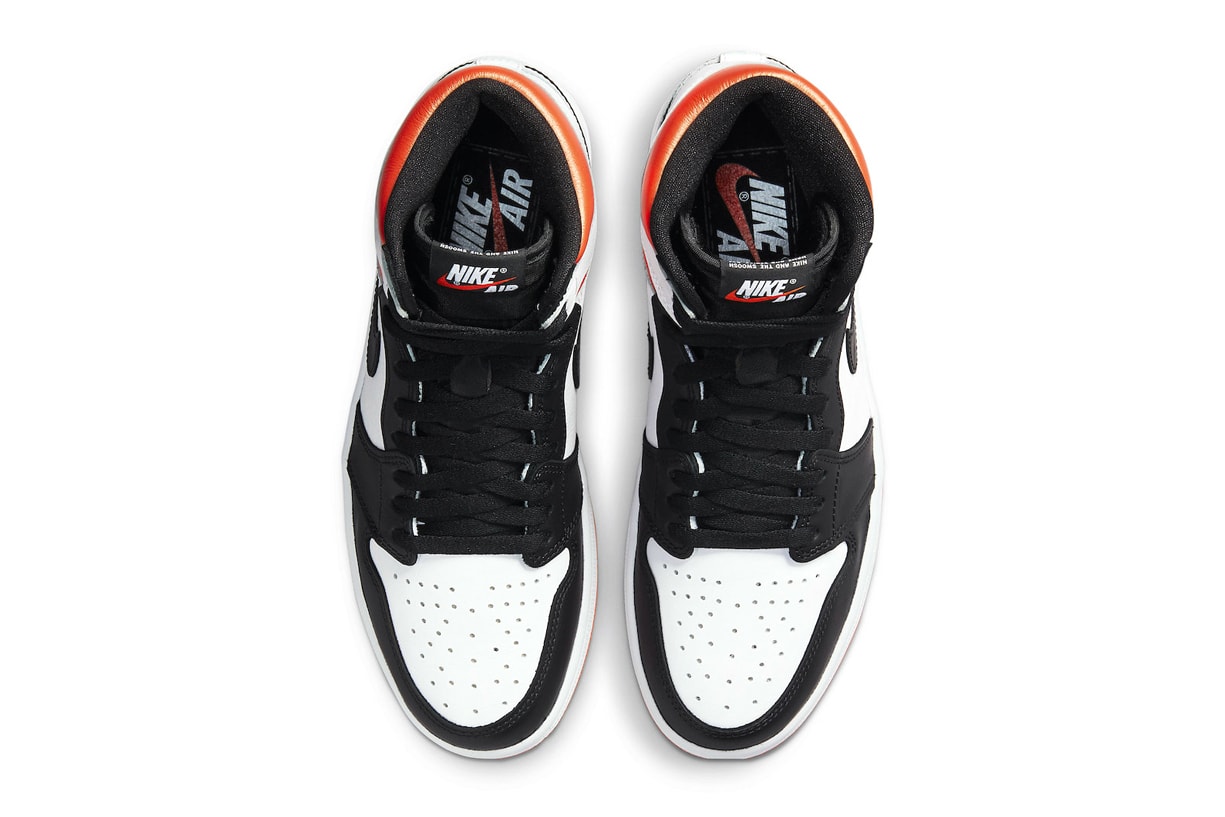 Air Jordan 1 High OG Electro Orange Official Look Release Info 555088-180 Date Buy Price White Black
