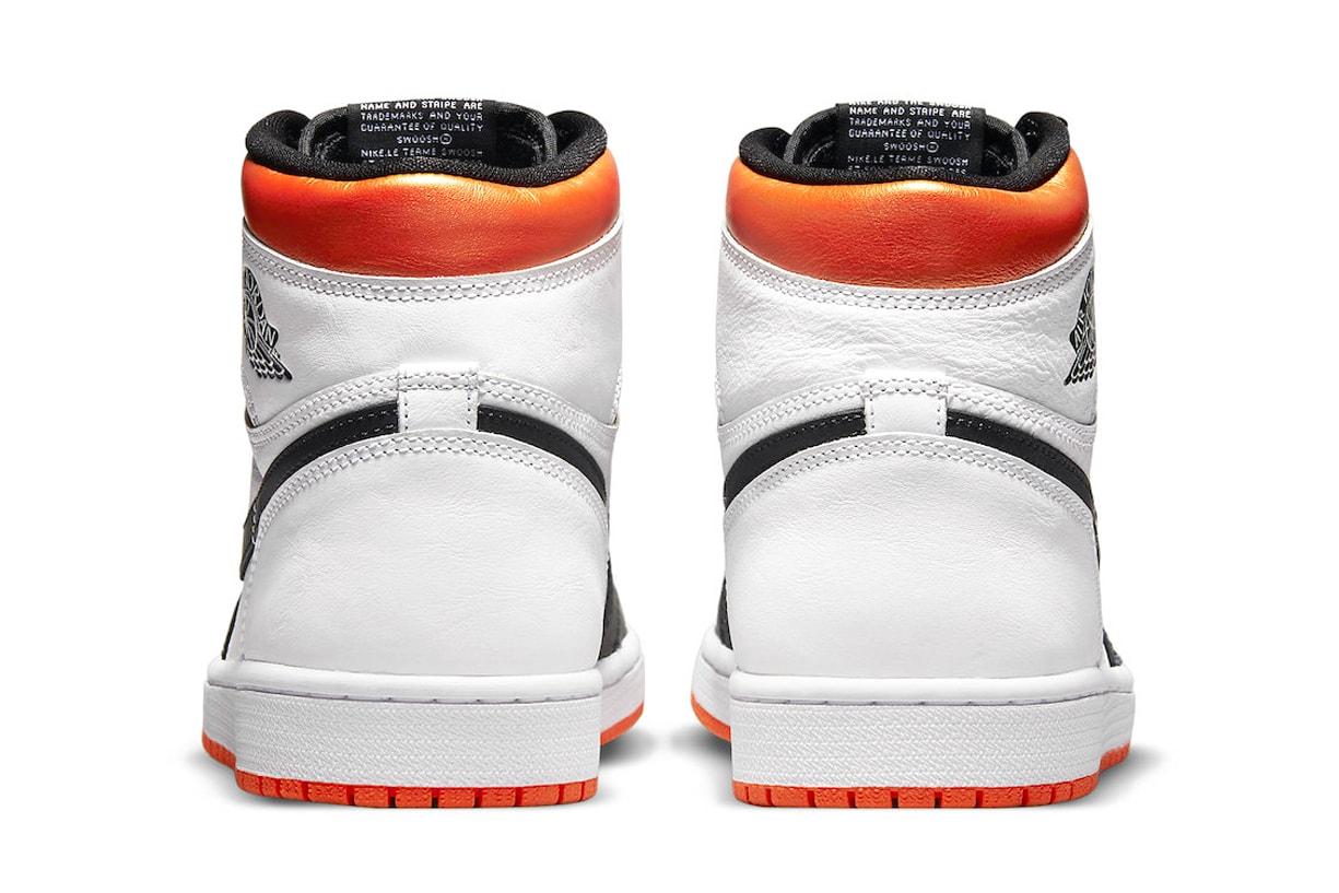 Air Jordan 1 High OG Electro Orange Official Look Release Info 555088-180 Date Buy Price White Black