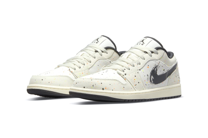 air jordan 1 low paint splatter dm3528 100 menswear streetwear kicks trainers runners shoes sneakers spring summer 2021 ss21 collection release