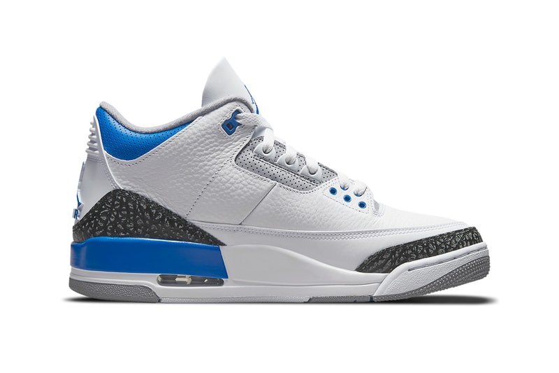 air jorda 3 white black cement grey racer blue CT8532 145 release date info store list buying guide photos price 