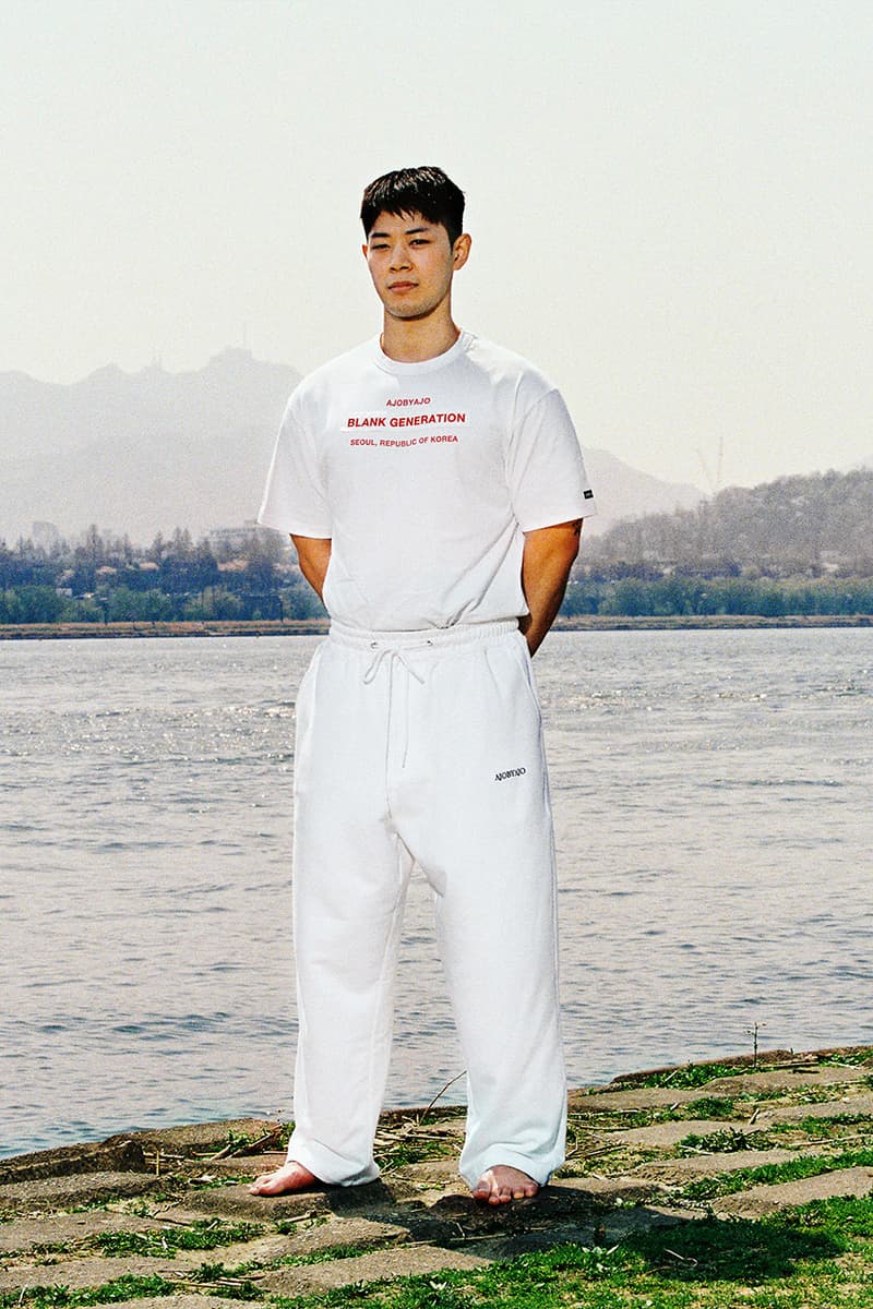 Ajobyajo Summer 2021 Lookbook menswear streetwear t shirts s21 collection graphics tees pants trousers shirts prints info