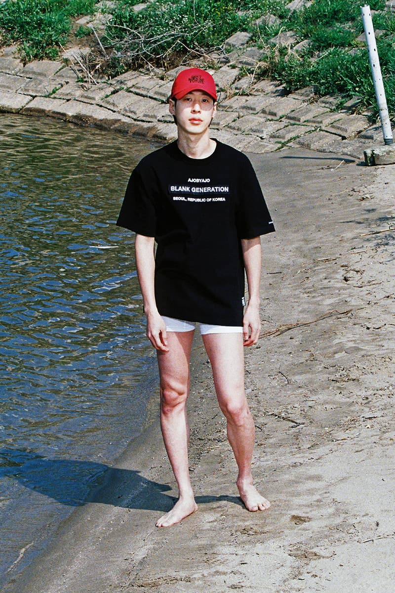 Ajobyajo Summer 2021 Lookbook menswear streetwear t shirts s21 collection graphics tees pants trousers shirts prints info