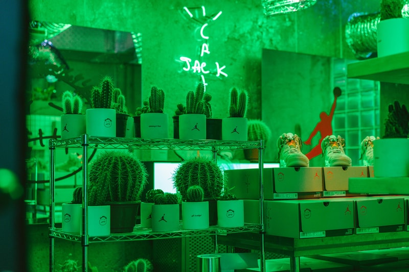 amongst few AL AMONGST FEW CACTUS LLC Cactus Jack Travis Scott Air Jordan 6 "British Khaki" UAE United Arab Emirates Cacti Grow House Installation Release Information