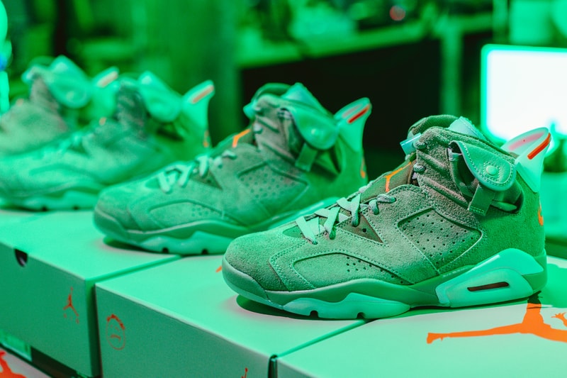 amongst few AL AMONGST FEW CACTUS LLC Cactus Jack Travis Scott Air Jordan 6 "British Khaki" UAE United Arab Emirates Cacti Grow House Installation Release Information