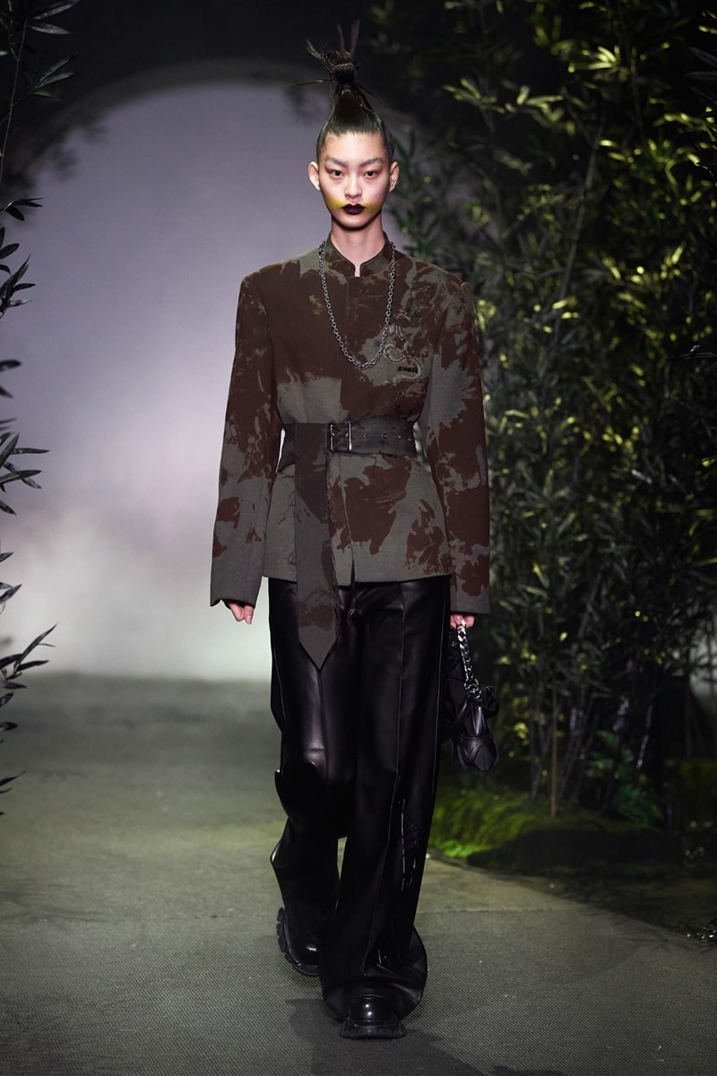 Angel Chen Fall/Winter 2021 Collection Runway show lookbook fw21 canada goose rombaut collaboration dragon lady boots jacket tie dye black white anna may wong daughter of butterfly actress