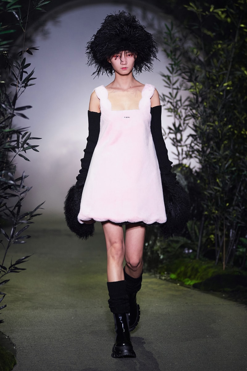 Angel Chen Fall/Winter 2021 Collection Runway show lookbook fw21 canada goose rombaut collaboration dragon lady boots jacket tie dye black white anna may wong daughter of butterfly actress