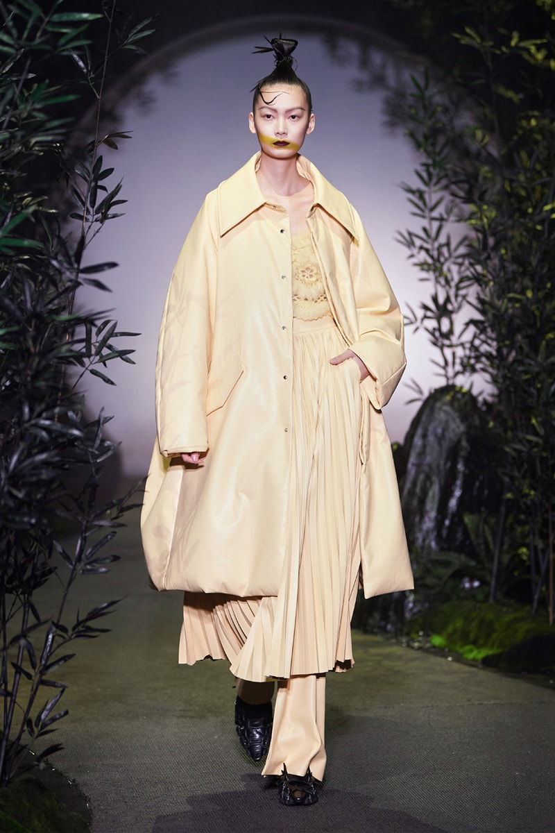 Angel Chen Fall/Winter 2021 Collection Runway show lookbook fw21 canada goose rombaut collaboration dragon lady boots jacket tie dye black white anna may wong daughter of butterfly actress