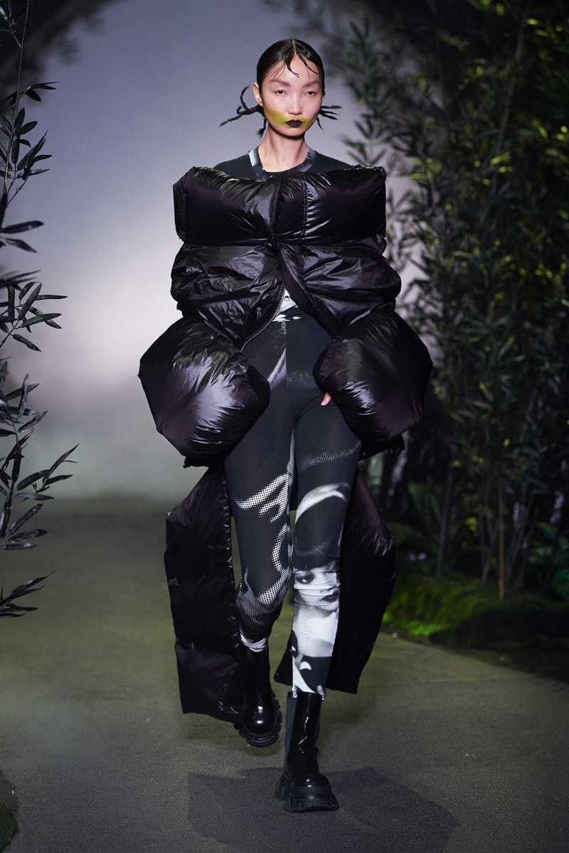 Angel Chen Fall/Winter 2021 Collection Runway show lookbook fw21 canada goose rombaut collaboration dragon lady boots jacket tie dye black white anna may wong daughter of butterfly actress