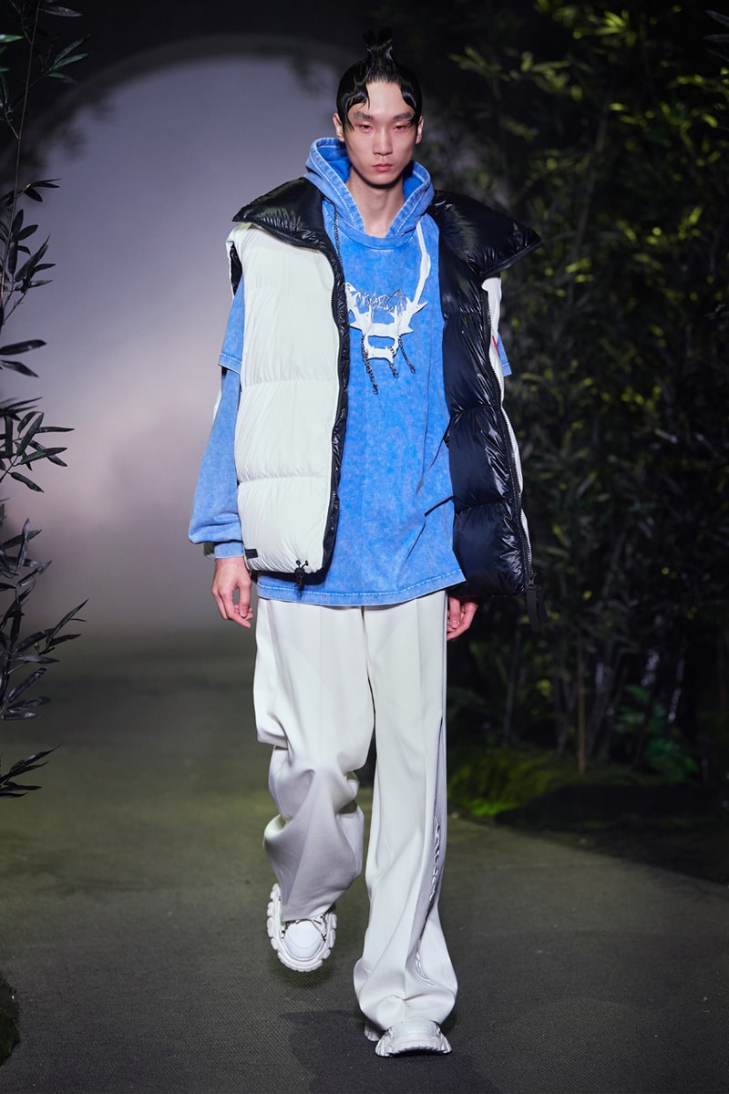 Angel Chen Fall/Winter 2021 Collection Runway show lookbook fw21 canada goose rombaut collaboration dragon lady boots jacket tie dye black white anna may wong daughter of butterfly actress