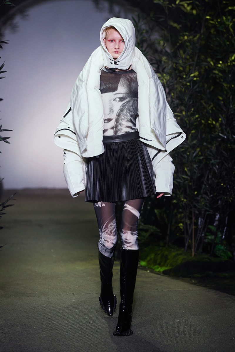 Angel Chen Fall/Winter 2021 Collection Runway show lookbook fw21 canada goose rombaut collaboration dragon lady boots jacket tie dye black white anna may wong daughter of butterfly actress
