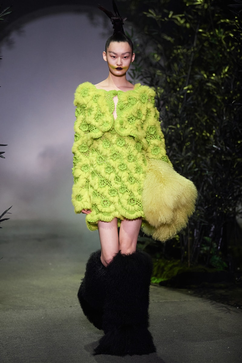 Angel Chen Fall/Winter 2021 Collection Runway show lookbook fw21 canada goose rombaut collaboration dragon lady boots jacket tie dye black white anna may wong daughter of butterfly actress