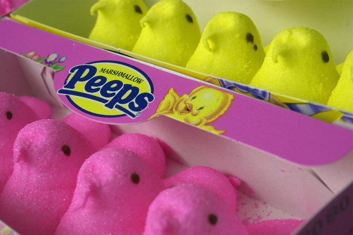 Animated PEEPS Marshmallow Film Is Currently in the Works PEEPS candy The Mauritanian Golden Globe Christine Holder Mark Holder Wonder Street Deadline Peeps Chicks and Bunnies Trolls Meets Smurfs American Pop culture Easter