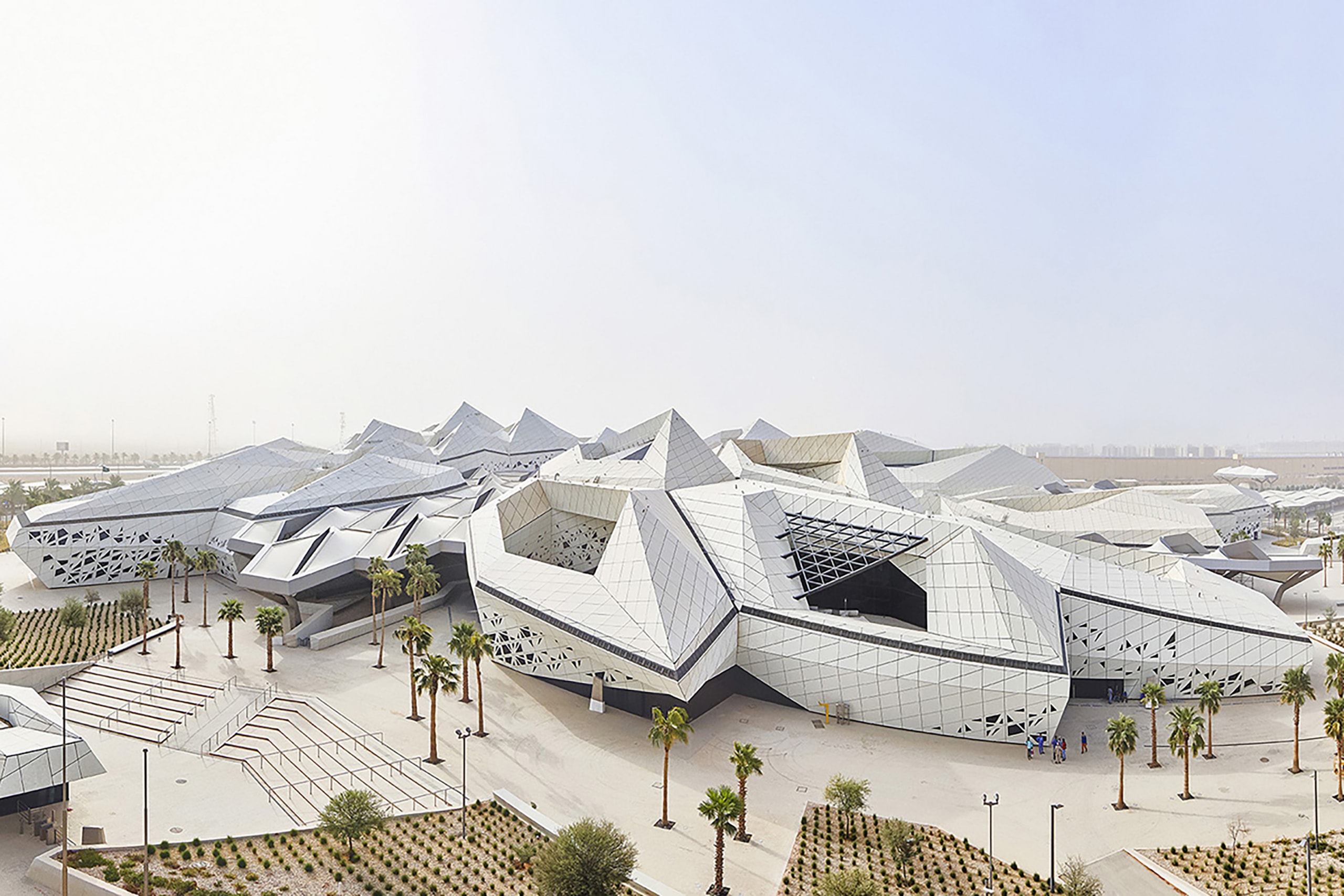 Zaha Hadid Architects Honeycomb Structure King Abdullah Petroleum Studies and Research Center Riyadh Saudi Arabia
